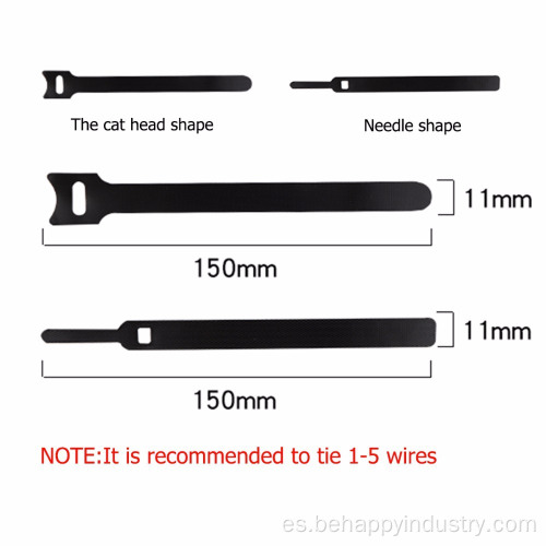 Correas de empate de cable reutilizable para cable de teléfonos